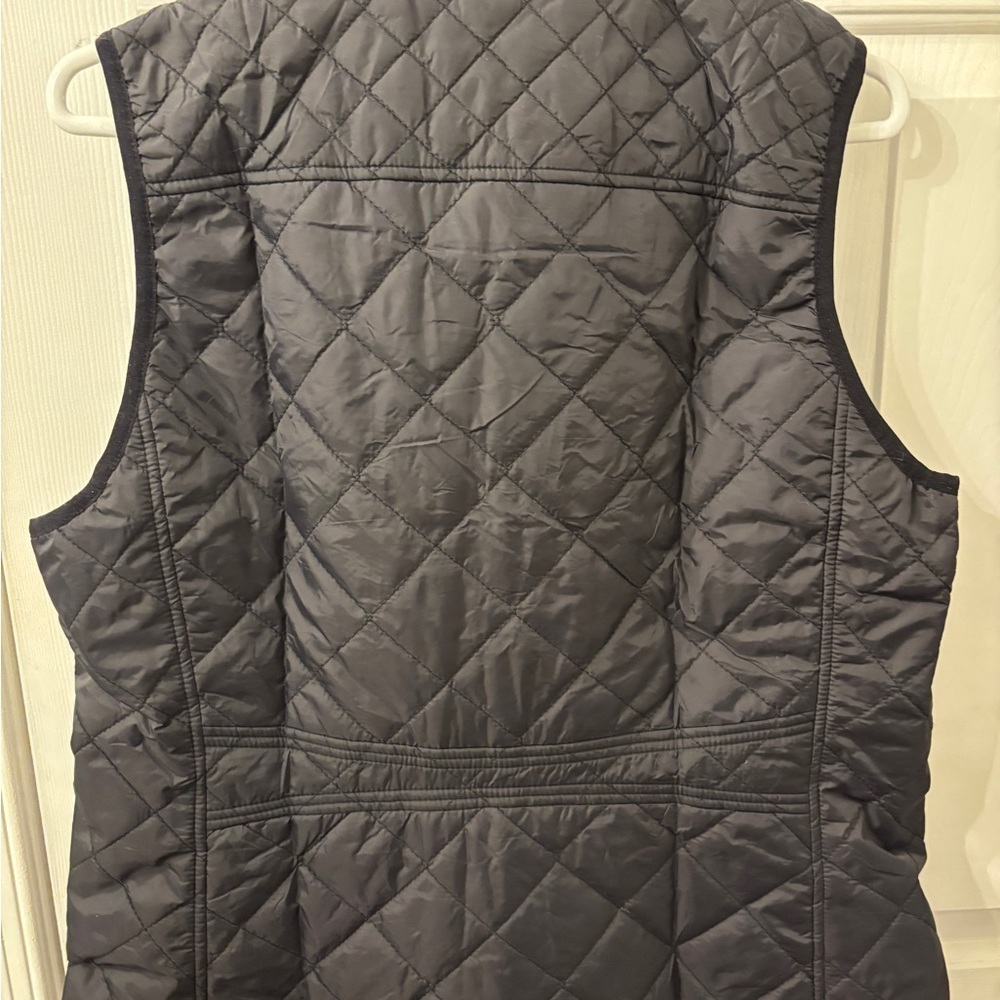Black Quilted Vest with Stand Up Collar NWT - Picture 3 of 6
